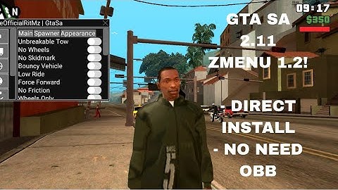 GtaSa 2.11 - ZMENU 1.2 NEW UPDATE!