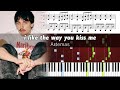 Artemas  i like the way you kiss me  piano tutorial with sheet music