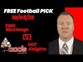 Free Football Pick SMU Mustangs vs UCF Knights Prediction, 10/5/2022 College Football Free Picks