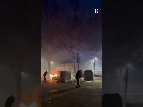 Video Scontri a Torino durante il corteo per Askatasuna