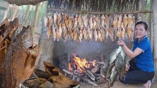 Fish traps and smoked fish making process. Amy | Green forest life