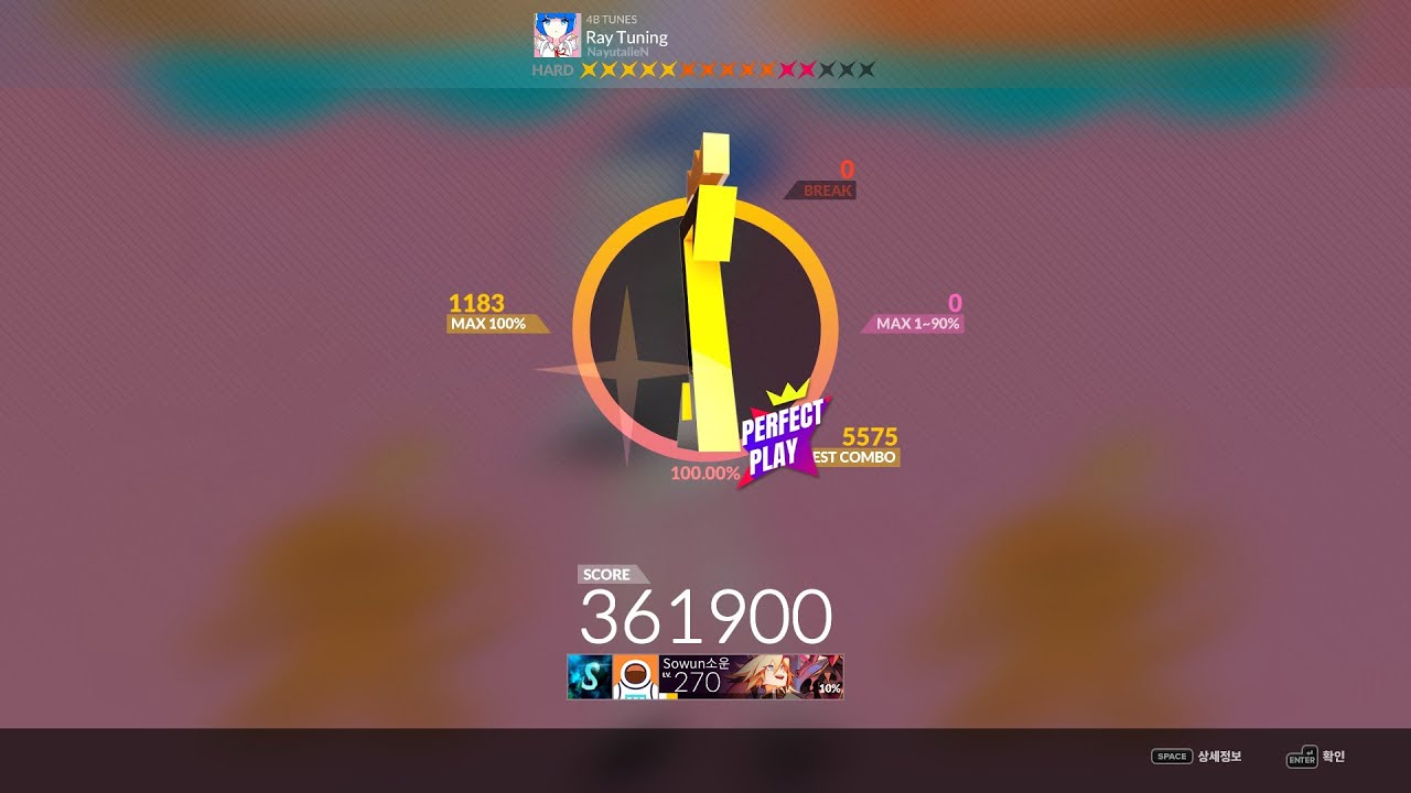 [12★] DJMAX RESPECT V - Ray Tuning 4B HD 100% - YouTube