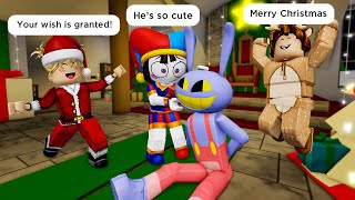 DIGITAL CIRCUS: POMNI \& JAX (ALL CHRISTMAS EPISODES) 🎅🏻 Roblox Brookhaven 🏡 RP - Funny Moments