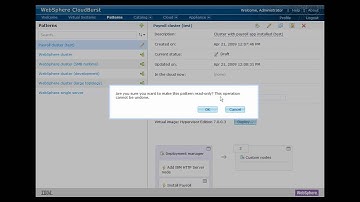 Middleware Environments using IBM Websphere Cloudburst