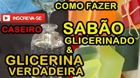 O que é sabonete com glicerina?