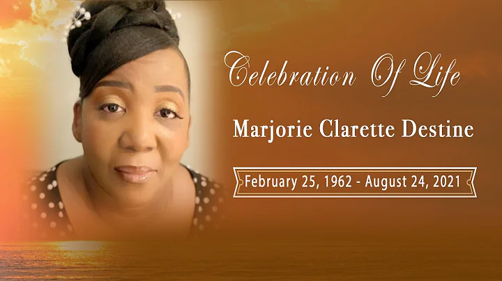 Marjorie Clarette Destine Funeral Service. Saturda...