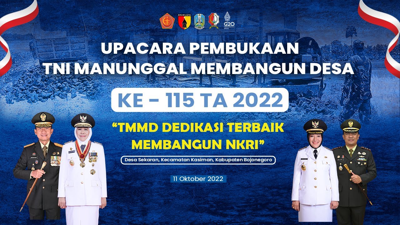 UPACARA PEMBUKAAN TMMD KE - 115 TA 2022