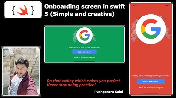 Onboarding screen in swift 5 (Simple and creative)