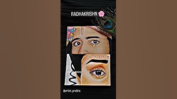 radhakrishn portrait video 📸.mallika singh and sumedh as radhakrishn drawing video.artistprabha51