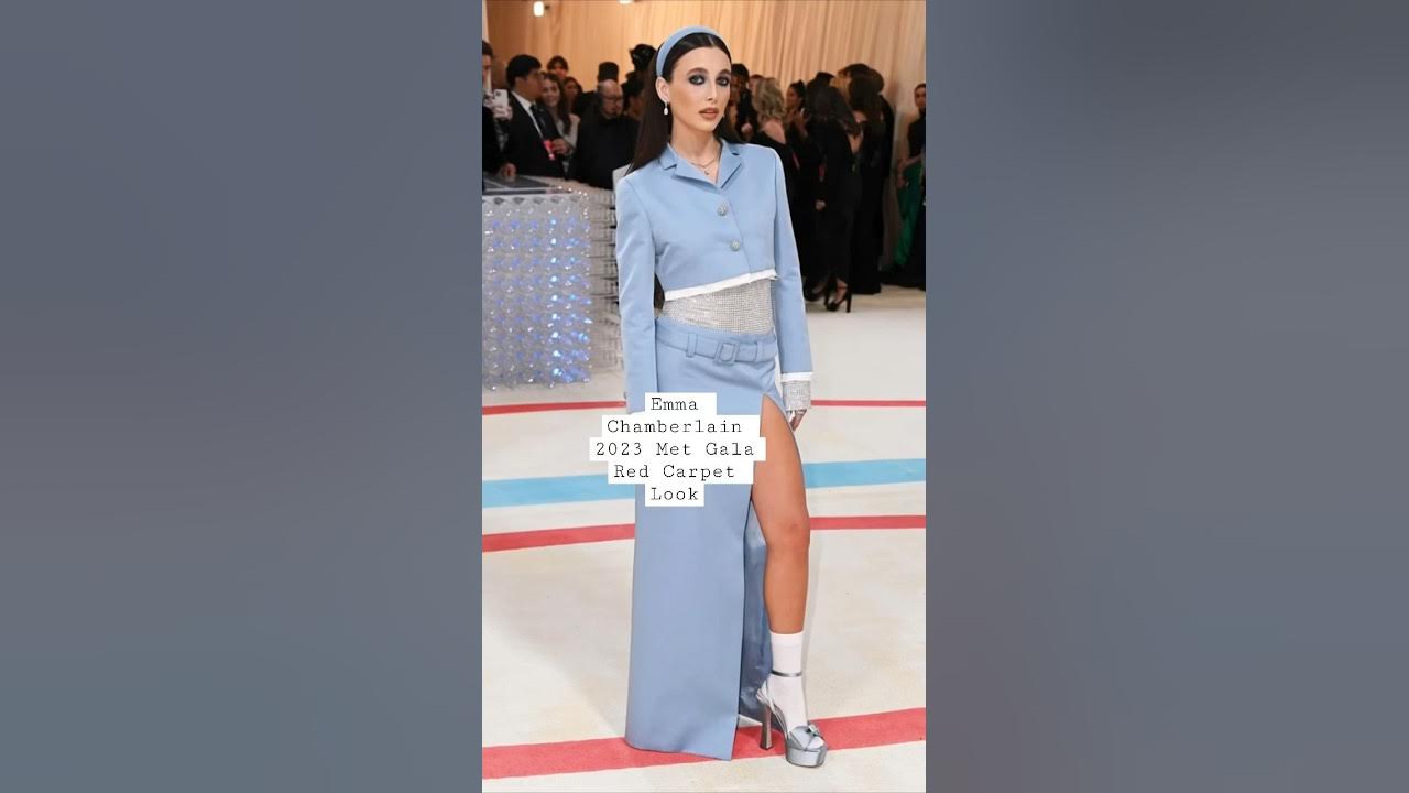 Met Gala 2023: Someone help me understand what she is wearing: Fans  disappointed with Emma Chamberlain's Met Gala 2023 look