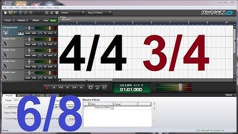 Mixcraft Tutorial - Changing Time Signature / Measure, Metronome Volume