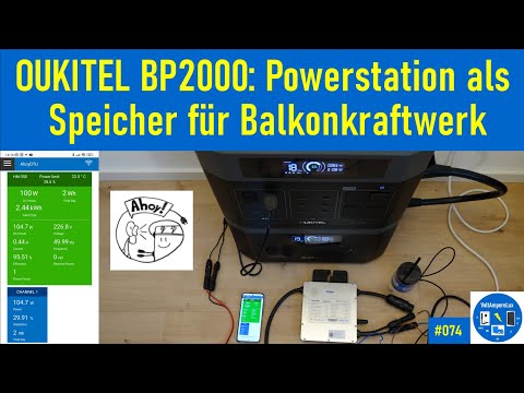 #074 - Powerstation mit 24 V Ausgang als Speicher für Balkonkraftwerk | OUKITEL BP2000