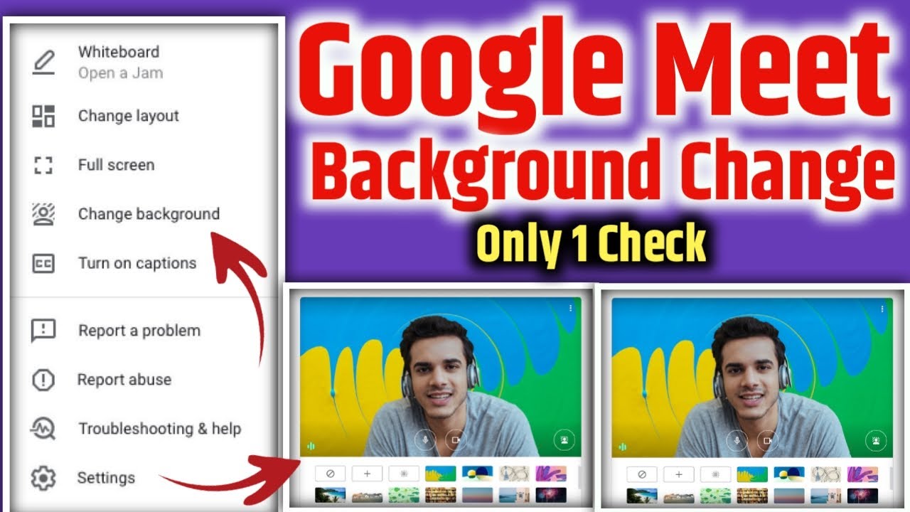 google meet background kaise change kare | how to change background on google  meet - YouTube