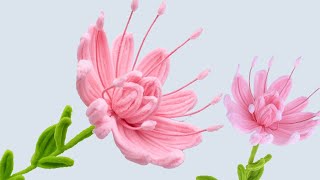 DIY Beautiful Pink Spider Flowers | Easy Pipe Cleaner Tutorial