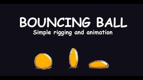 Bouncing Ball  - Blender 2.81 (Using Drivers And Shape Keys)