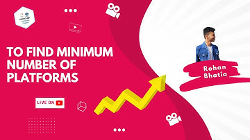 Minimum Platforms | gfg Ques | DSA | Codechef ADGITM Chapter