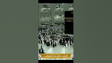القارئ : ماهر المعيقلي... مقطع قصير، من سورة الانسان!.
