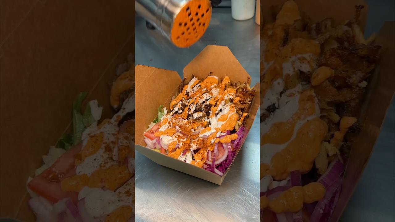 Have you DEVOURED the Döner Boxes from Döner Haus in NYC yet?! 🍟🔥🤤 Love this spot! #DEVOURPOWER