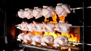 oak firewood roasting chicken - korean street food #streetfoodkorea #kokicilik #streetfoodmumbai