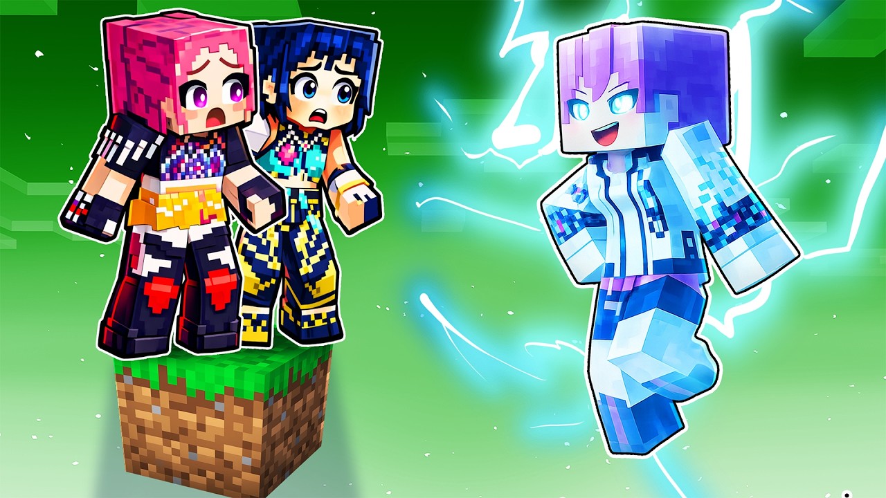 Rumi is DEAD on a ONE BLOCK in Minecraft!