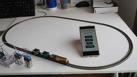 Web page Controlled Model Train with Wemos D1, Preview