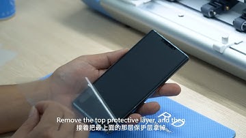 How to Put A Screen Protector On A Edge Screen Phone? Teaching Video of Sticking Skill | FORWARD