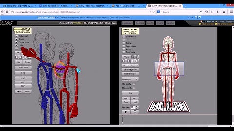 デリバランスステッカーを使ったimvuポーズの作り方