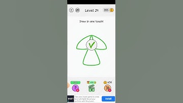 Draw in one touch!☂️Level 24 #shorts#braindom #gameplay