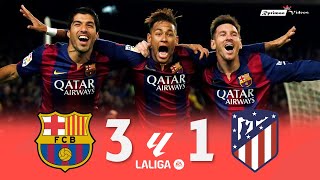 Barcelona 3 x 1 Atlético de Madrid ● La Liga 14/15 Extended Goals &amp; Highlights HD