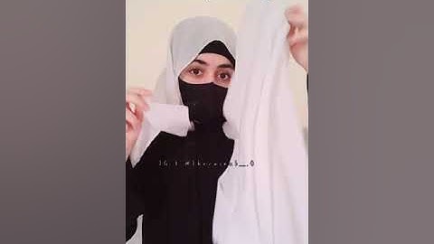 One minute Niqab Tutorial | Hijab style | Saudi Niqab Tutorial | zainab__