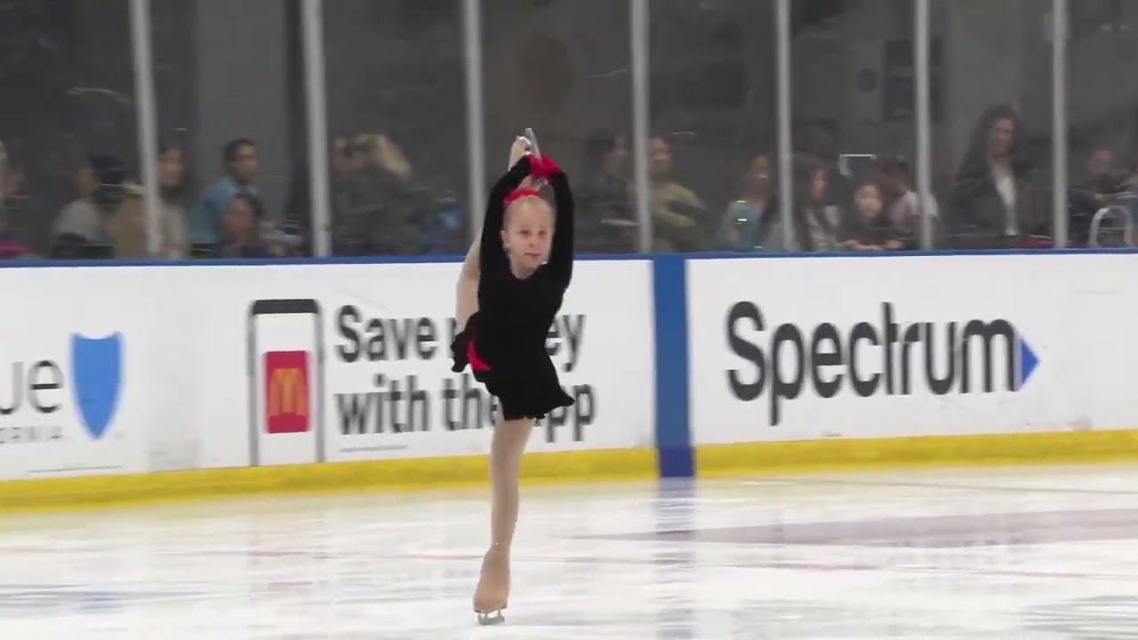 Tatiana St Germaine, 7 Year Old Figure Skater, Pre-Preliminary, LA Fall Classic Competition!