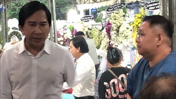 ns kim tử Long , Minh béo và Cẩm Tiên đám tang ns Xuân Yến