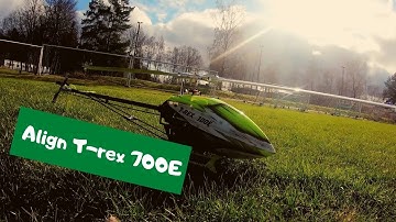 Align T-rex 700E | New helicopter test flight