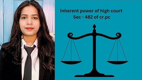Inherent Power of the High court Sec -482 of Crpc.