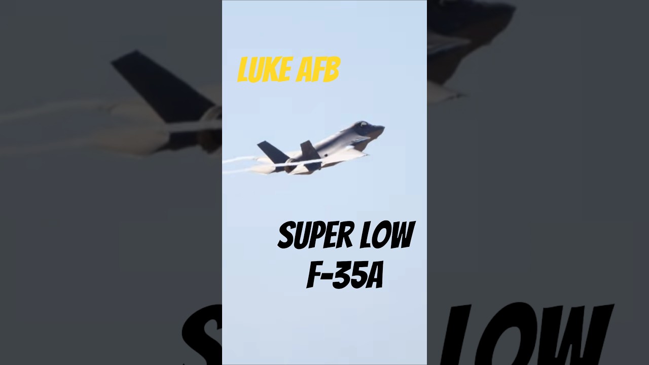 Super Low! F-35A Lightning II Afterburner Departure Luke AFB Oct 2024!!