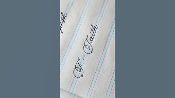 F👉 Faith#shorts #cursive #handwriting #englishwriting #calligraphy #cursive
