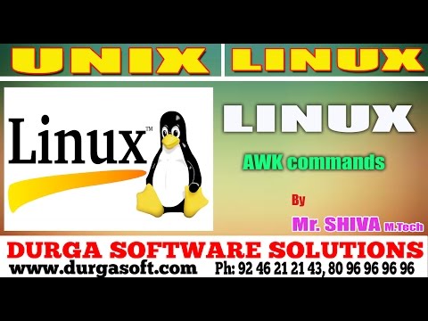 Linux/ Unix Tutorial || AWK commands by Shiva