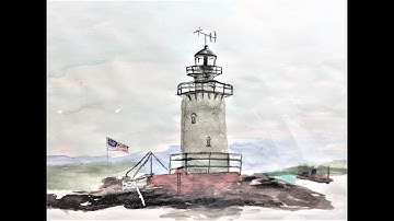 Lighthouse in Watercolor with Chris Petri