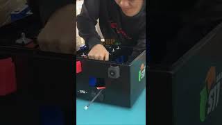 How to compact the battery #energy #machine #shortvideo #cnc #factory #smartphone #lithium #solar