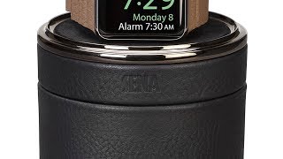 SENA Leather Apple Watch Case/Charging Stand/Nightstand
