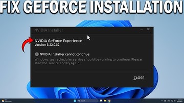 How To Fix GeForce Experience Installation Cannot Continue Error - Easy Fix