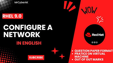 RHCSA EXAM QUESTIONS I CONFIGURE A NETWORK | English Tutorial