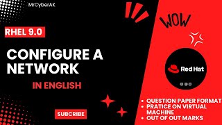 RHCSA EXAM QUESTIONS I CONFIGURE A NETWORK | English Tutorial