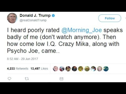 Trump Twitter Attack on 'Morning Joe' Hosts