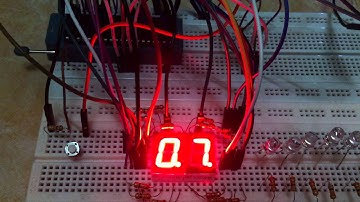 2 LED 7 doan (đếm 00 - 99)