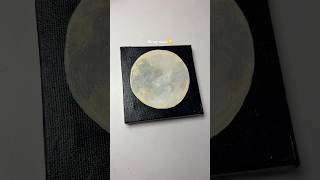 Painting moon on canvas #aesthetic #moon #acrylicpainting