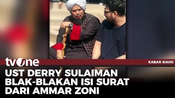 Ust Derry Sulaiman Minta Bantuan Hukum Hotman Paris untuk Ammar Zoni | tvOne