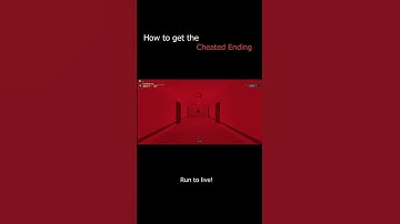 The Backrooms [REDACTED] How to get the Cheated Ending - Roblox #roblox #backrooms