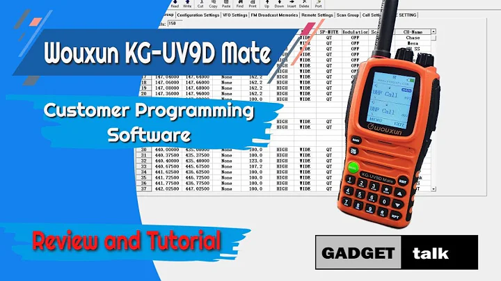 KG UV9D Mate CPS Tutorial