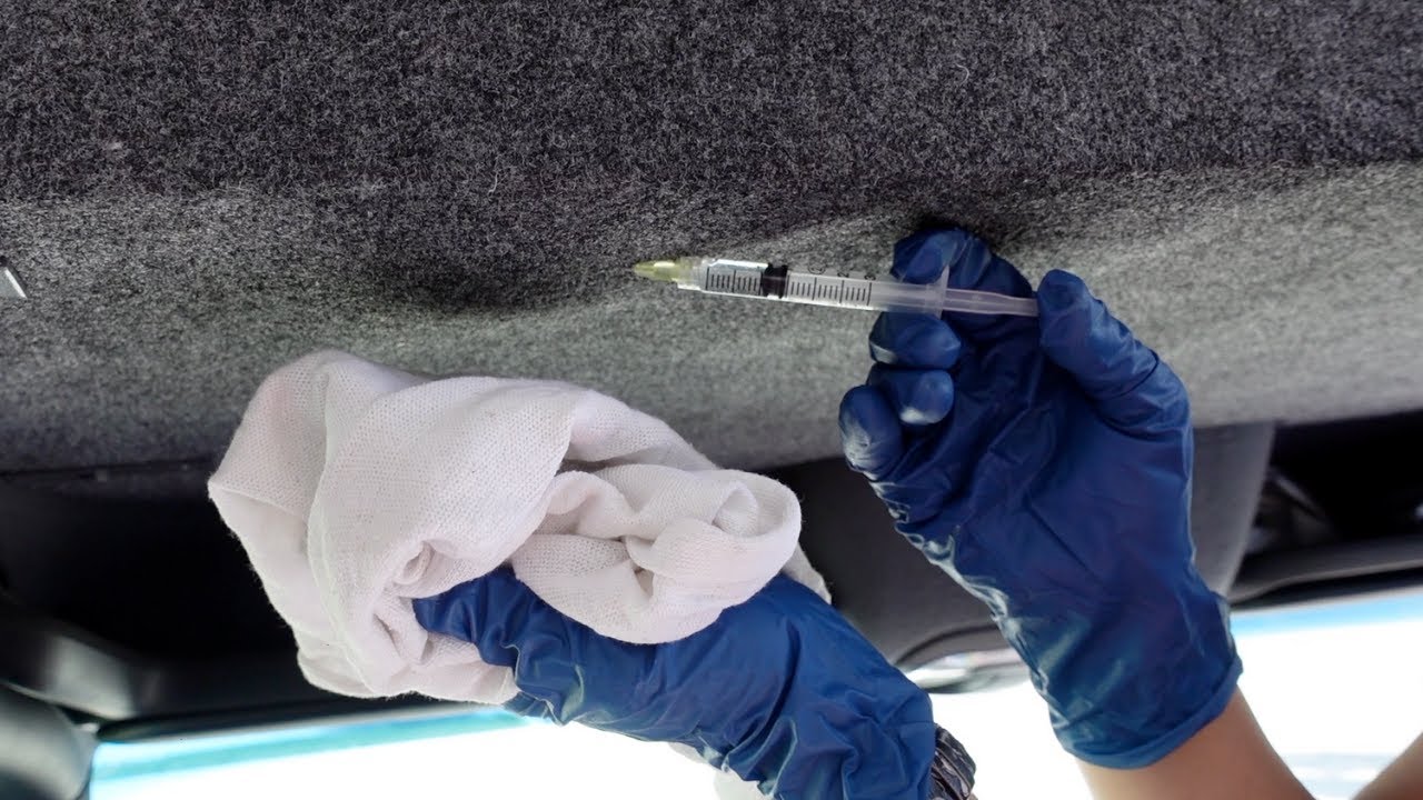 Quick Tips: How We Fixed Sagging Fabric On Our Headliner Shelf